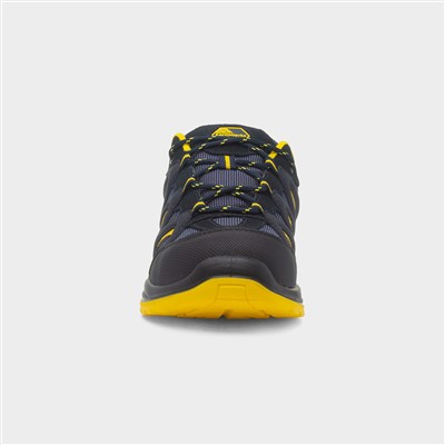 Brush Mens Navy & Yellow Safety Shoe