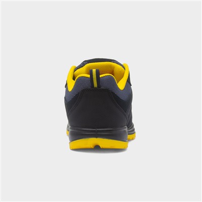 Brush Mens Navy & Yellow Safety Shoe