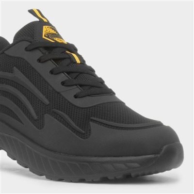 Breezeblock Mens Black Shoe