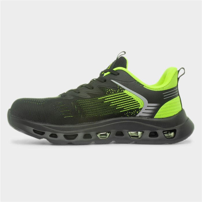 Rivet Black Safety Trainer
