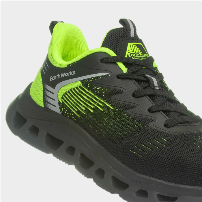 Rivet Black Safety Trainer