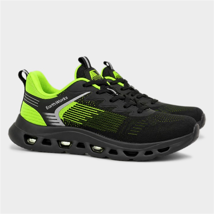 Rivet Black Safety Trainer