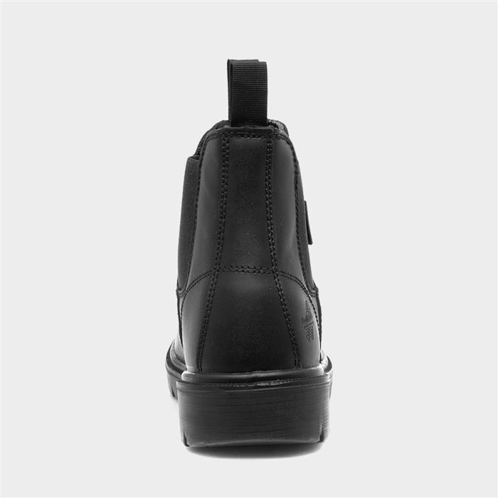 Spanner Mens Black Leather Safety Boot