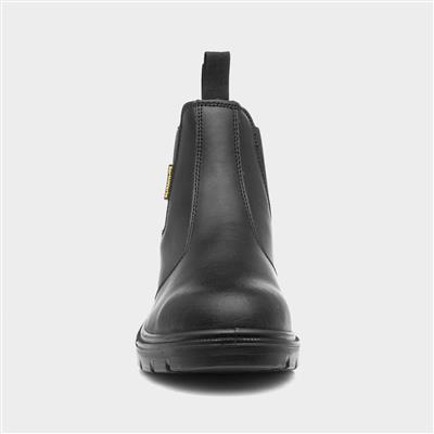 Spanner Mens Black Leather Safety Boot