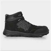 Regatta Mens Claystone Safety Hiker Boots in Black (Click For Details)