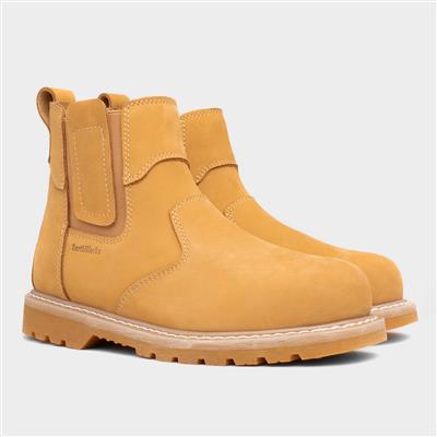 Scriber Mens Honey Leather Safety Boot