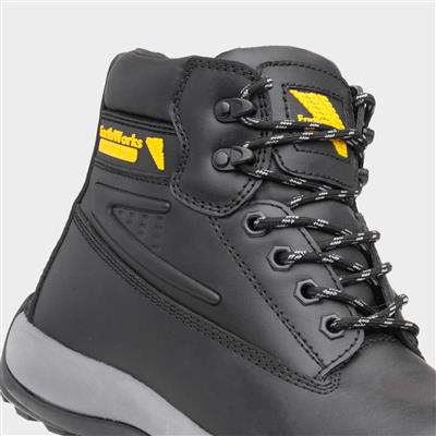 Mortar Black Mens Leather Safety Boot