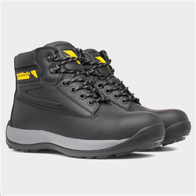 Mortar Black Mens Leather Safety Boot