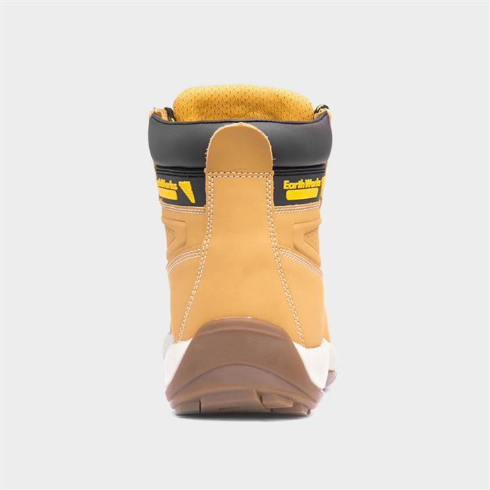 EarthWorks Mortar Mens Honey Leather Safety Boot-558132 | shoezone