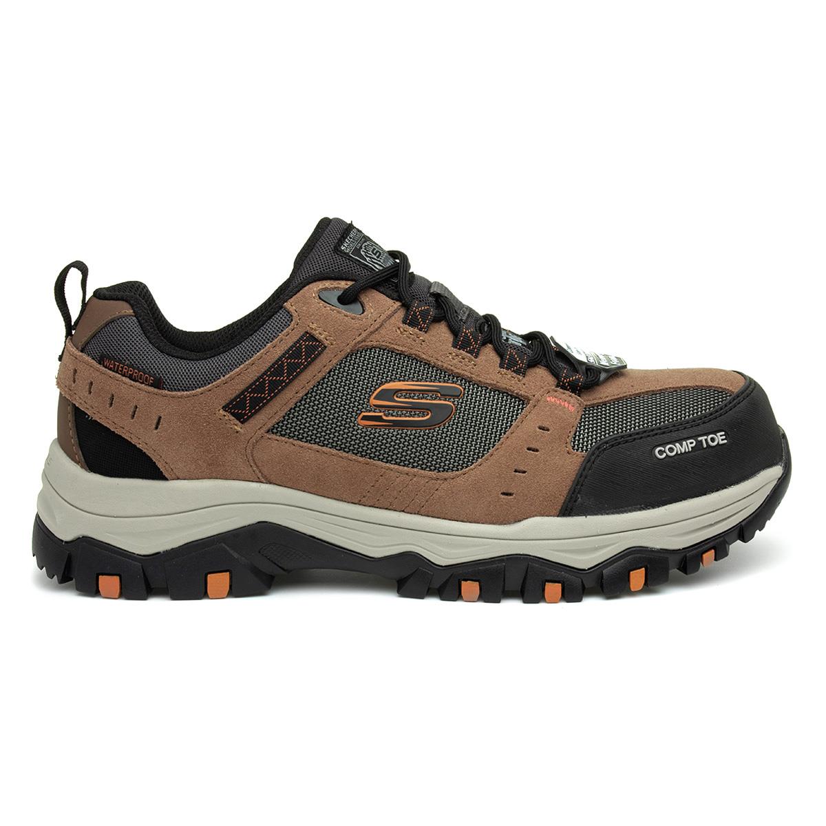 skechers greetah unisex navy lace up safety shoe