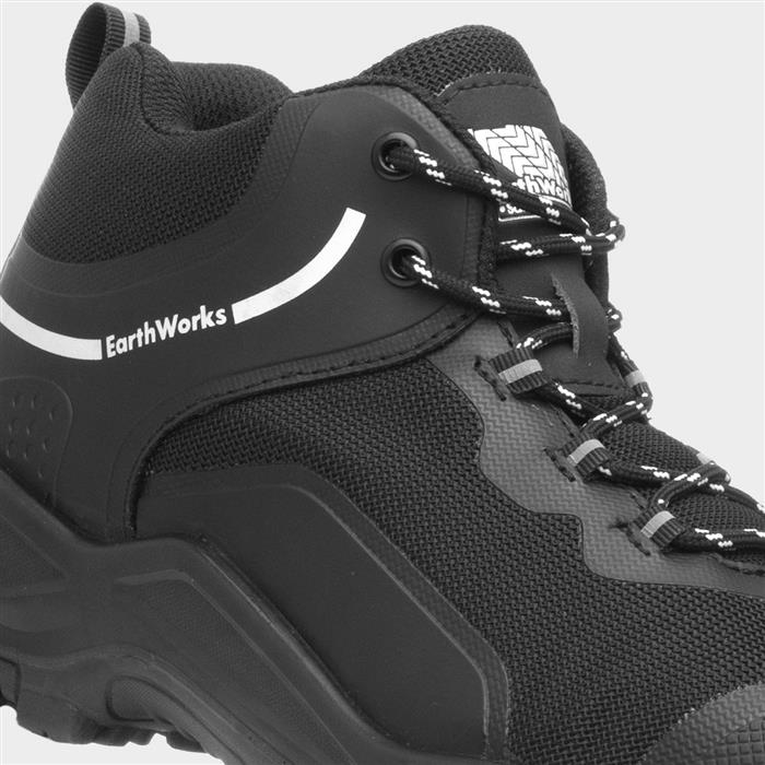 Ratchet Mens Black Ankle Safety Boot