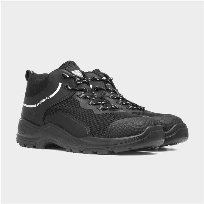 Ratchet Mens Black Ankle Safety Boot