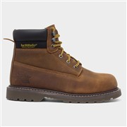 EarthWorks Ladder Mens Brown Leather Safety Boot (Click For Details)