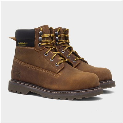 Ladder Mens Brown Leather Safety Boot