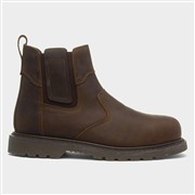 EarthWorks Scriber Mens Brown Leather Safety Boots (Click For Details)