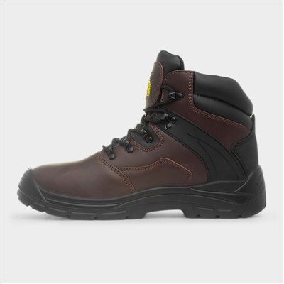 Carpenter Mens Brown Safety Boot