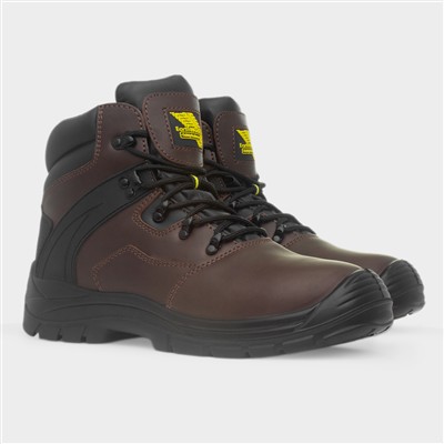 Carpenter Mens Brown Safety Boot