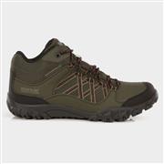 Regatta Edgepoint Mens Green Lace Up Hiking Boot (Click For Details)