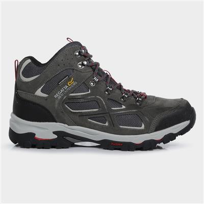 Tebay Mens Grey Leather Hiking Boot