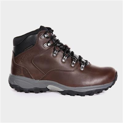 Bainsford Mens Brown Leather Hiking Boot