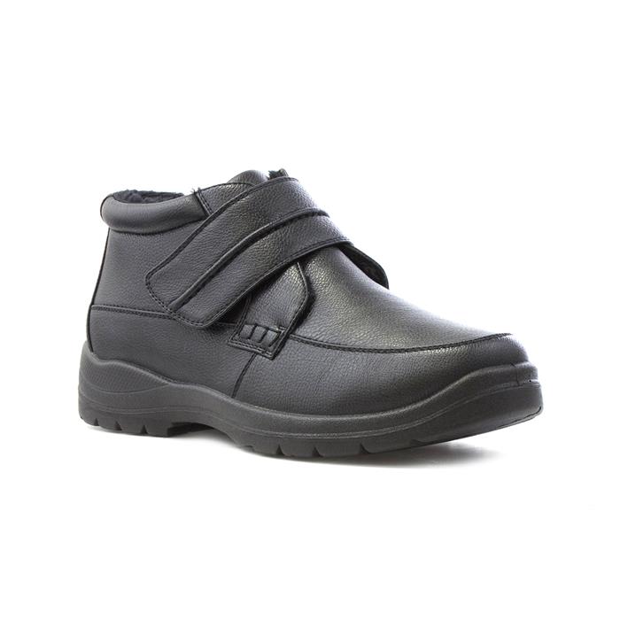 Image of Hobos Mens Black Easy Fasten Casual Boot