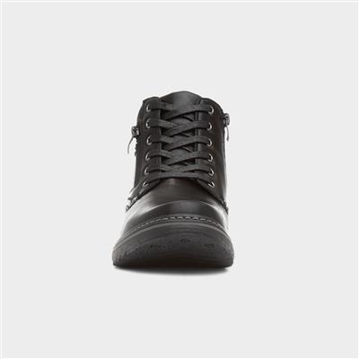 Cascade Mens Black Lace Up Boot