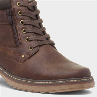 Cascade Mens Brown Ankle Boot