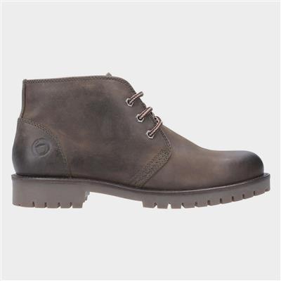 Mens Stroud Leather Boot in Brown