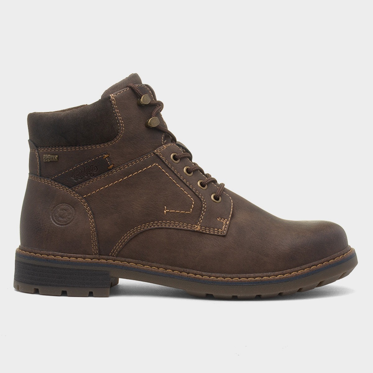 Brazil Mens Dark Brown Lace Up Ankle Boot