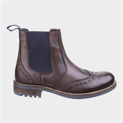 Mens Cirencester Leather Boot in Brown