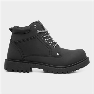 Mens Lace Up Black Boot