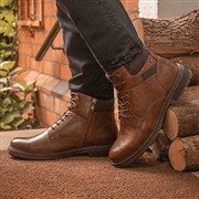 Relife Brazil Mens Cognac Lace Up Ankle Boot (Click For Details)