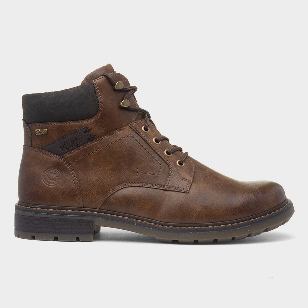Brazil Mens Cognac Lace Up Ankle Boot