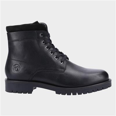 Thorsbury Mens Lace Up Boot in Black