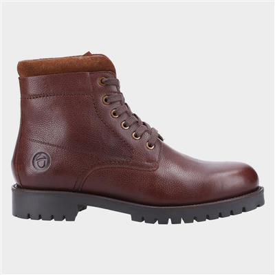 Thorsbury Mens Lace Up Boot in Brown