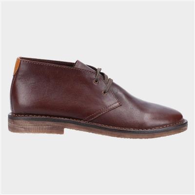 Samuel Mens Leather Boot in Brown