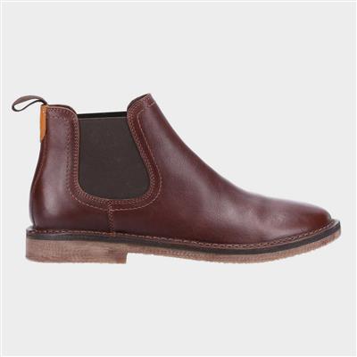 Shaun Mens Brown Leather Chelsea Boot
