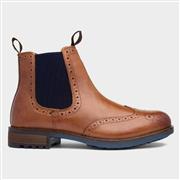 Silver Street Gable Mens Tan Leather Brogue Boot (Click For Details)
