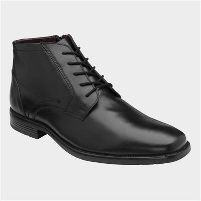 Kade Mens Black Leather Ankle Boot