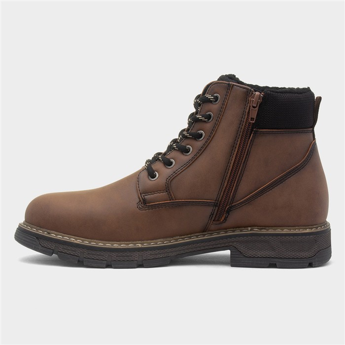 Appenine Mens Brown Lace Up Ankle Boot