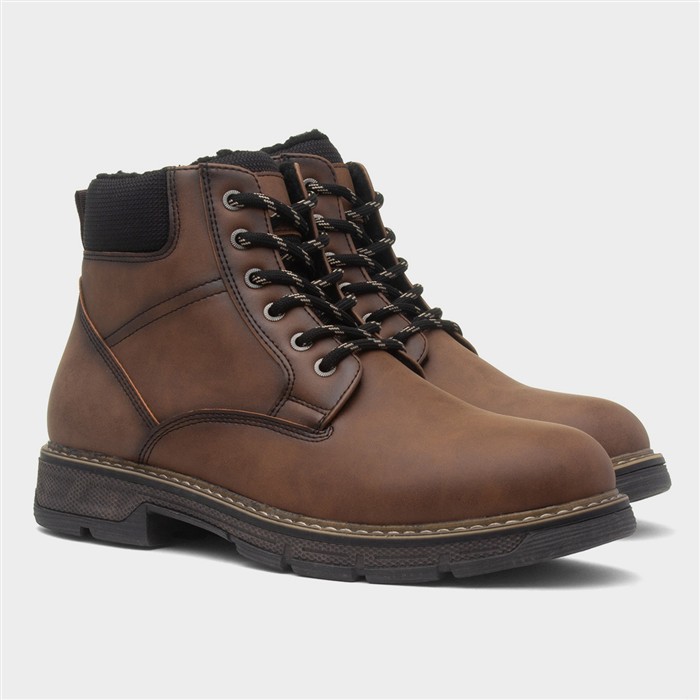 Appenine Mens Brown Lace Up Ankle Boot