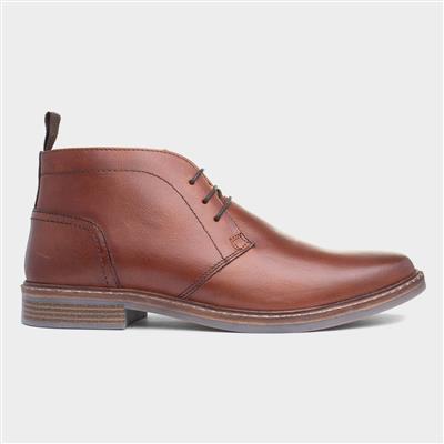 Dallas Mens Brown Leather Boot