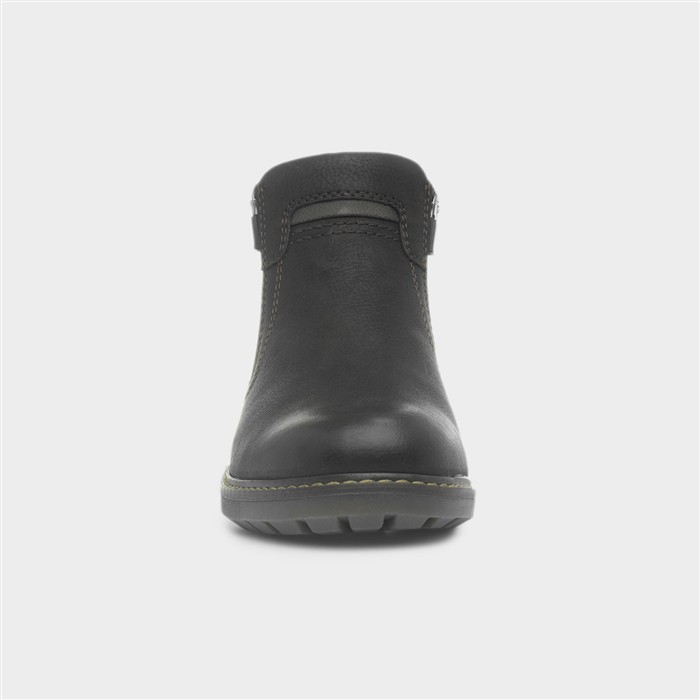 Paraguay Mens Black Zip Up Vegan Boot