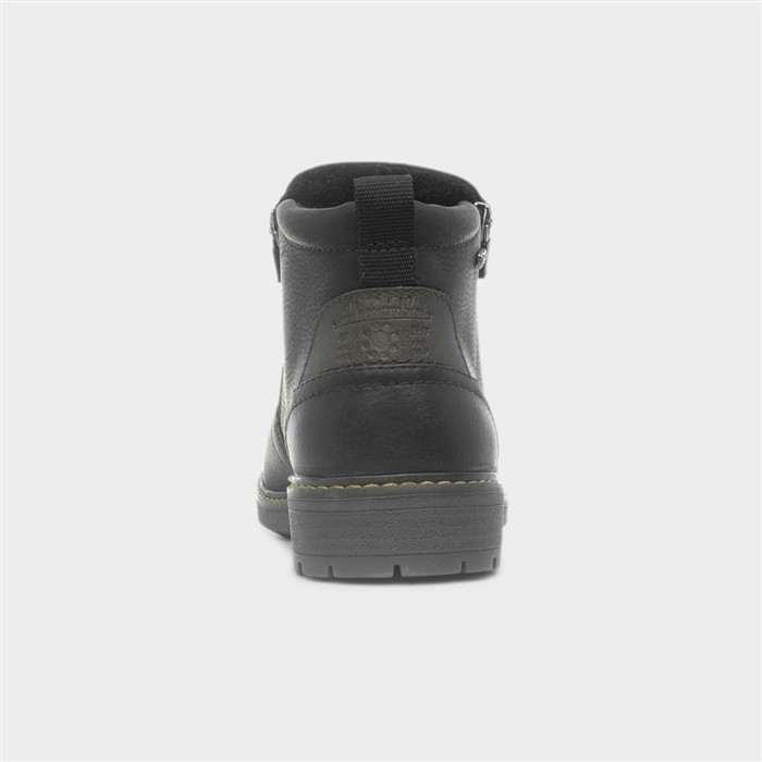 Paraguay Mens Black Zip Up Vegan Boot