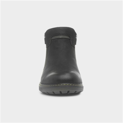 Paraguay Mens Black Zip Up Vegan Boot