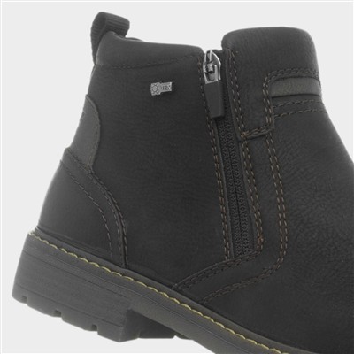 Paraguay Mens Black Zip Up Vegan Boot