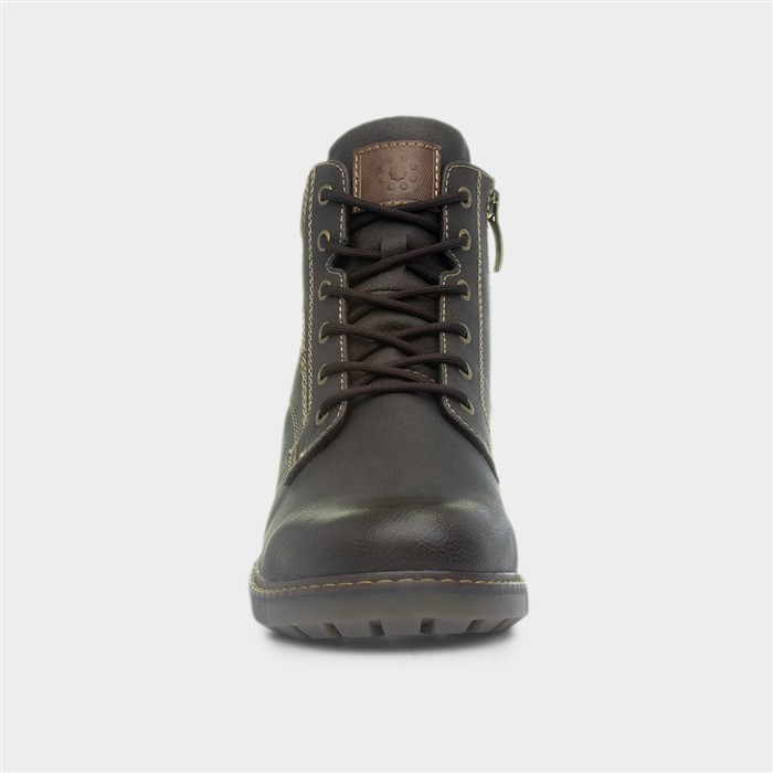 Ecuador Mens Brown Lace Up Ankle Boot