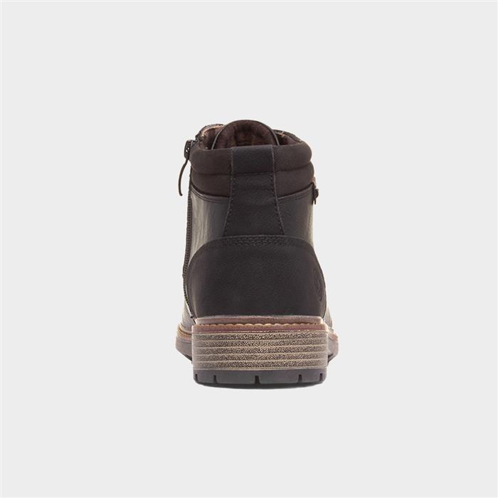 Jayden Mens Black Ankle Boot