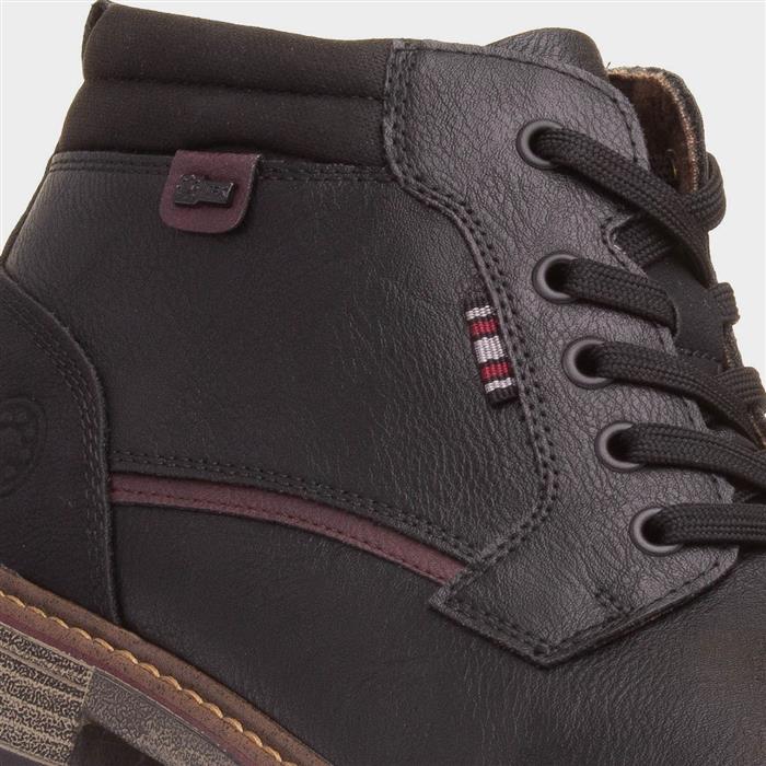 Jayden Mens Black Ankle Boot