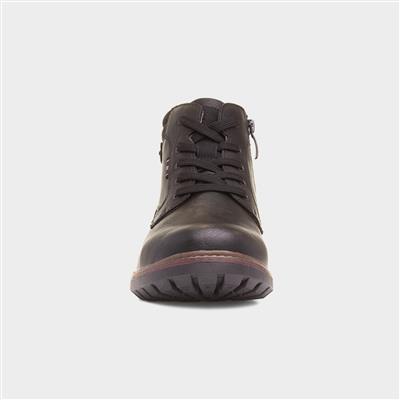 Jayden Mens Black Ankle Boot
